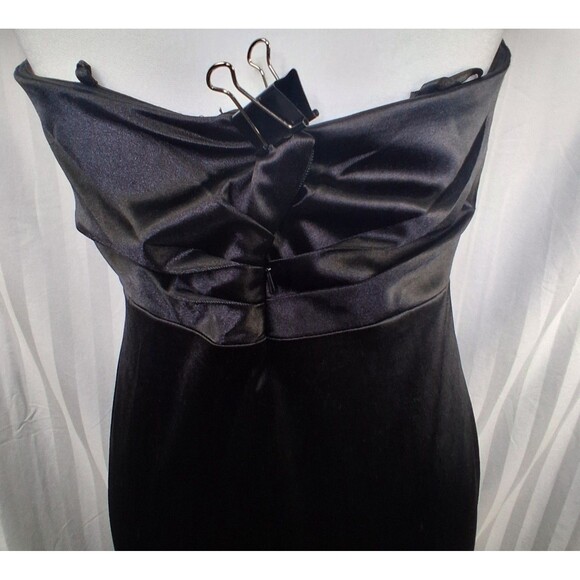 Formal Strapless Mermaid Black Ball Gown Cinderella Divine Size 12 - Picture 6 of 15